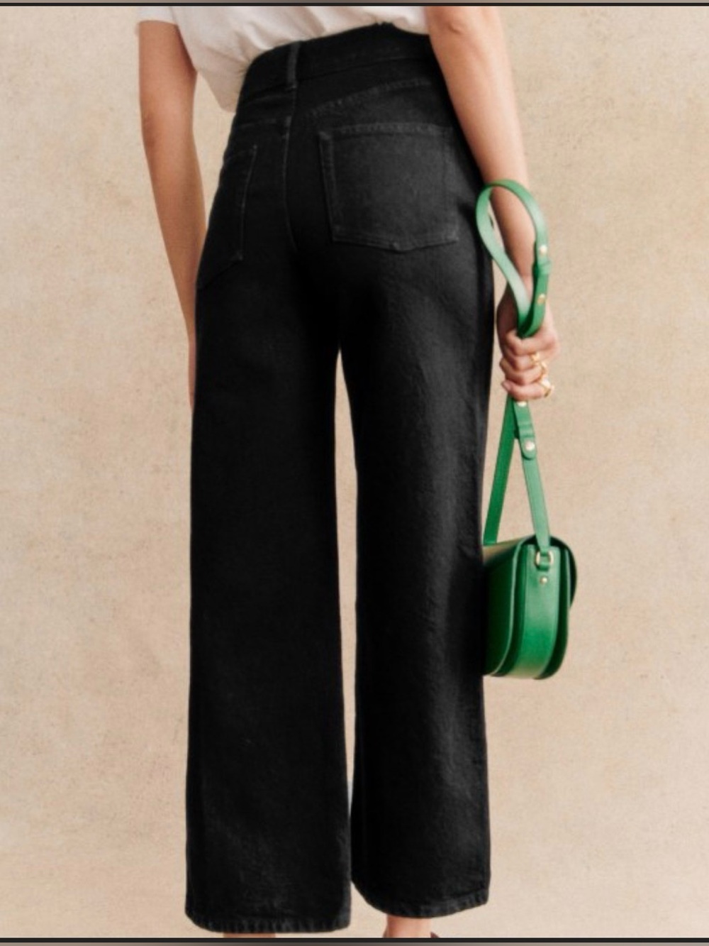 Sezane Black Le Crop Jeans size 38 / 6 - Picture 9 of 14